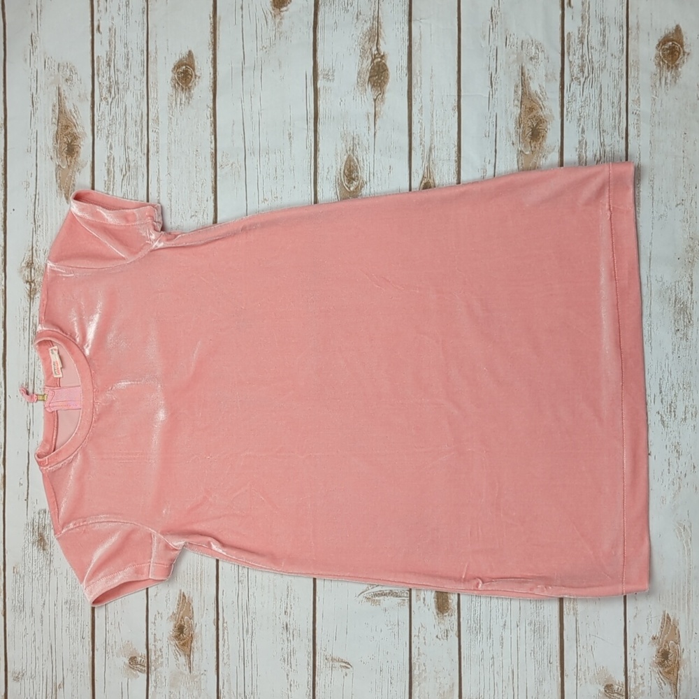 Crewcuts Peach Pink Velour Dress Girls' 8